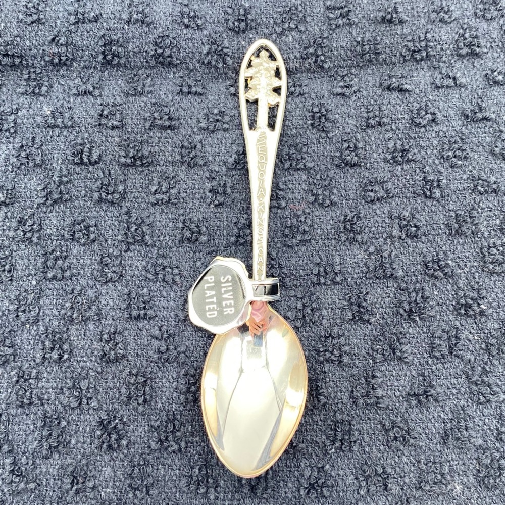 Vintage Sequoia Kings Canyon Souvenir Spoon Silver Cutout Tree Tag California NP